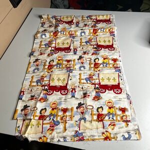 Michael Miller Lil Cowpokes Vintage Style Western Cowboy Cotton Fabric 71x45